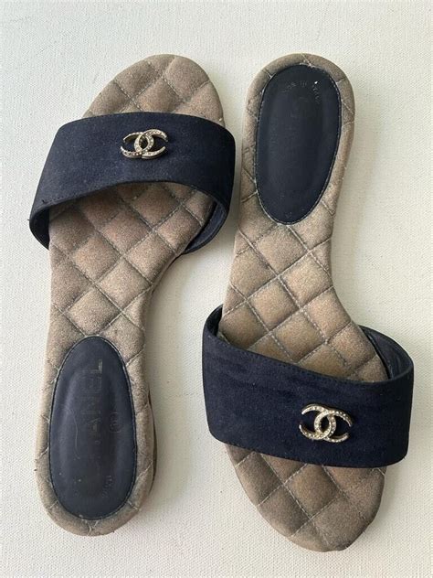 chanel slipper vrouw|authentic chanel sandals.